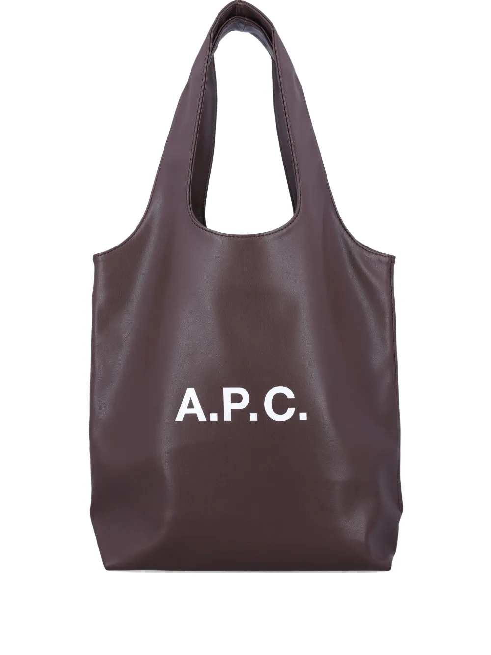 

Сумка-шоппер с логотипом A.P.C., коричневый