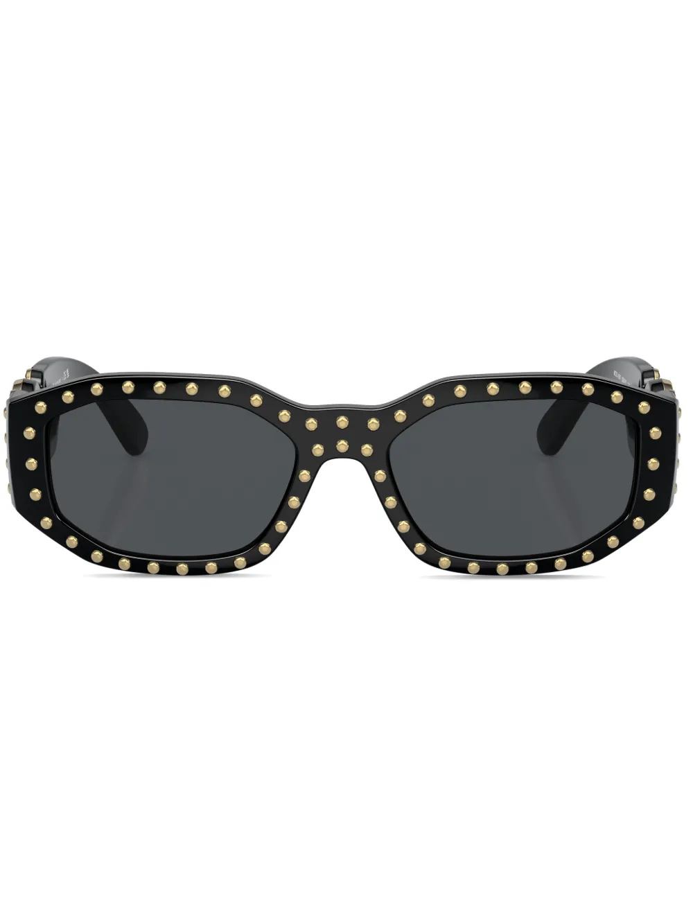 

Солнцезащитные очки Biggie с заклепками Versace Eyewear, черный