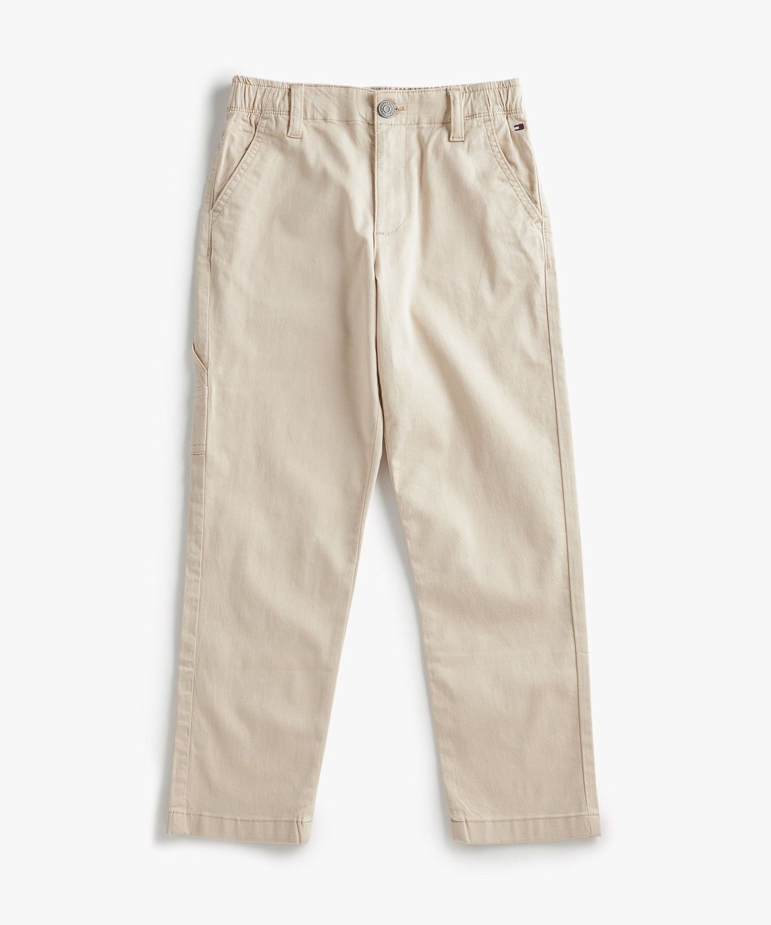 Детские рабочие брюки с вышитым флагом TOMMY HILFIGER, Ivory ACI