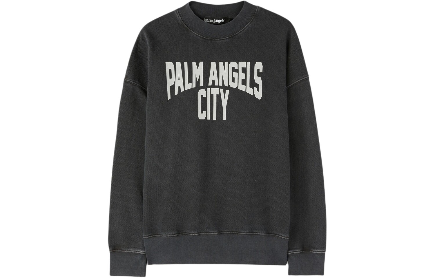 

Свитшот с эффектом потертости «Сити» Palm Angels, серый