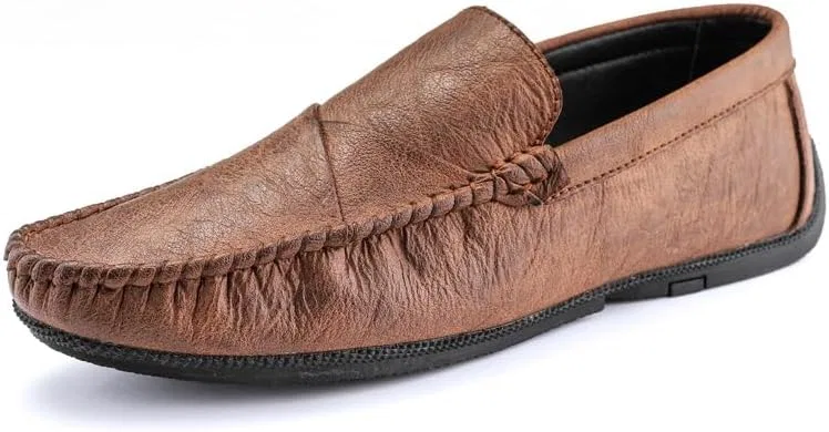 Лоферы кожаные Driving Style, Brown SayfuR
