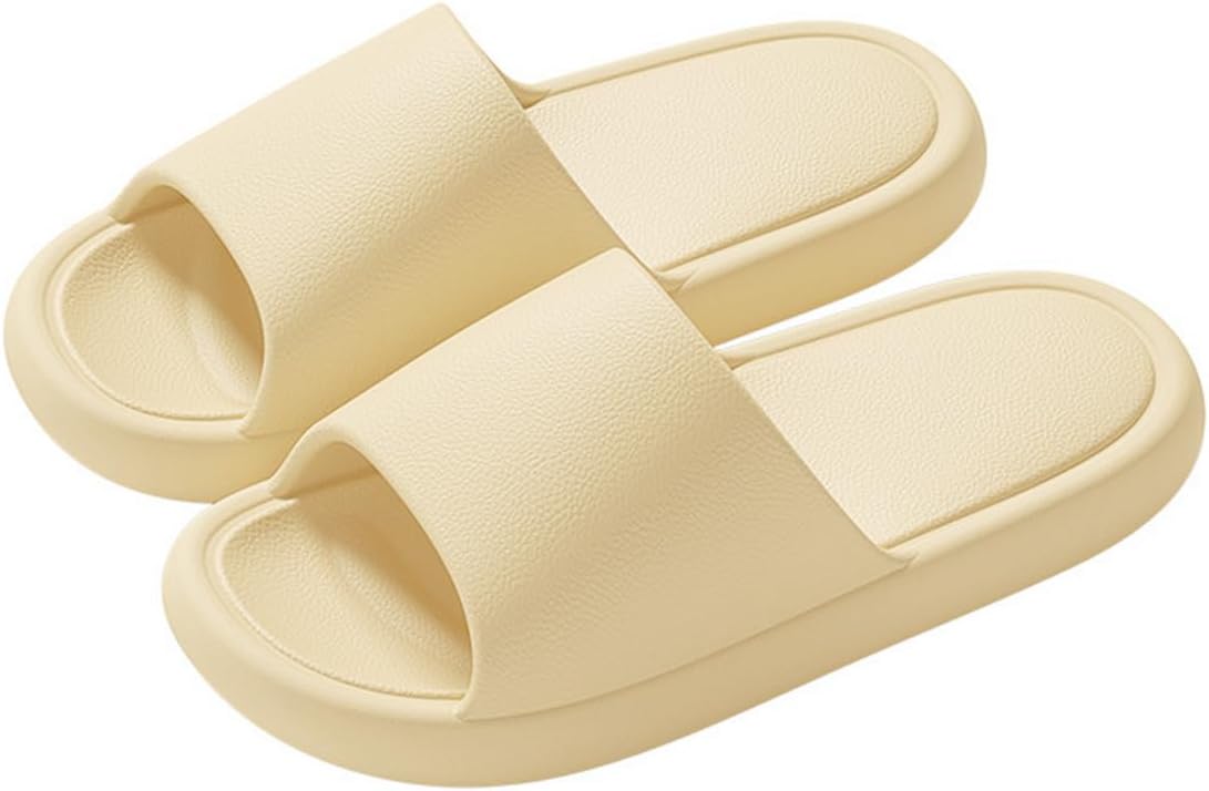 

Мужские и женские шлепанцы AUXDIQ для дома, быстросохнущие, для душа, у бассейна, пляжа и дома, светло-желтый