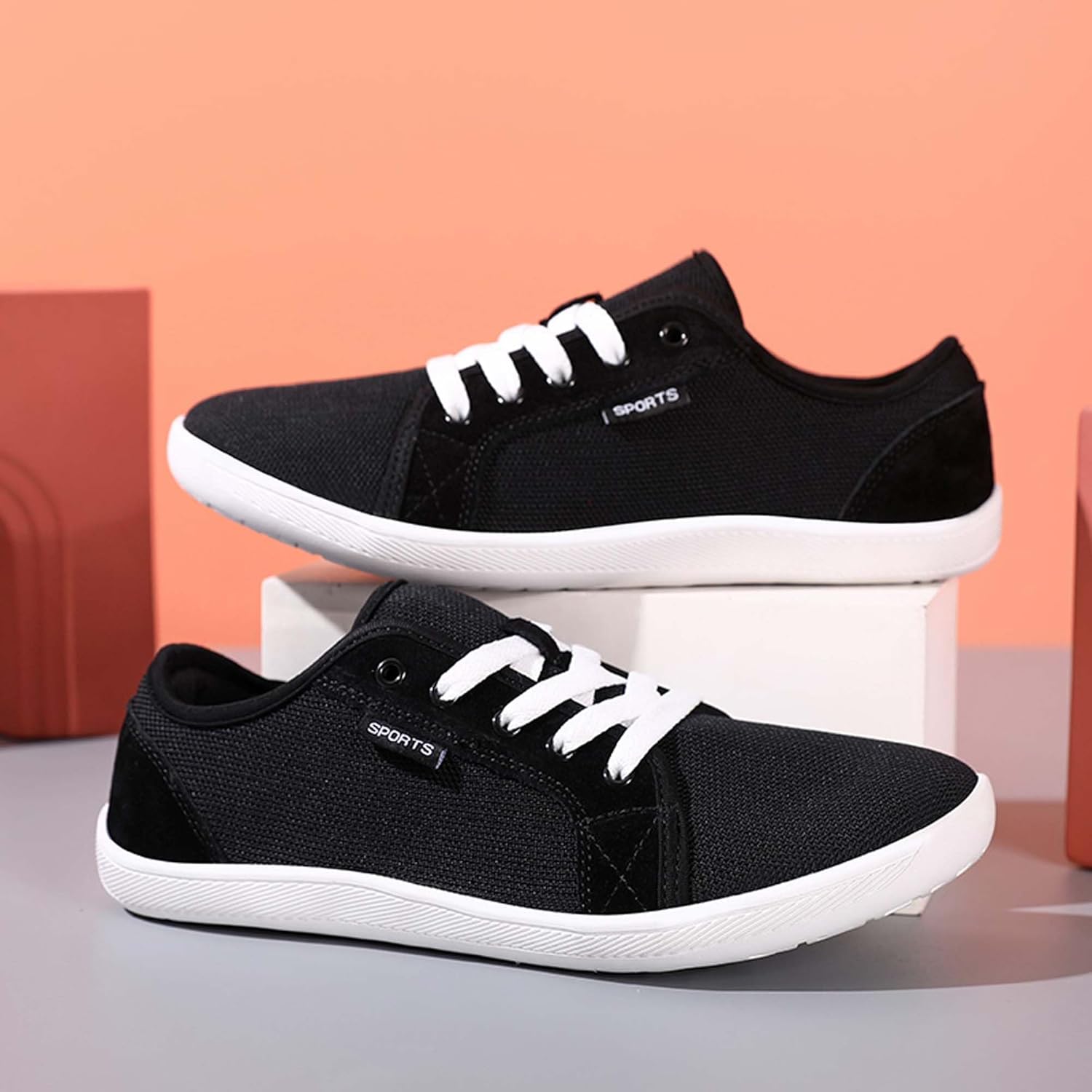Мужские босоножки Usoway, удобная обувь с широкой передней частью, белый/черный — фото 3