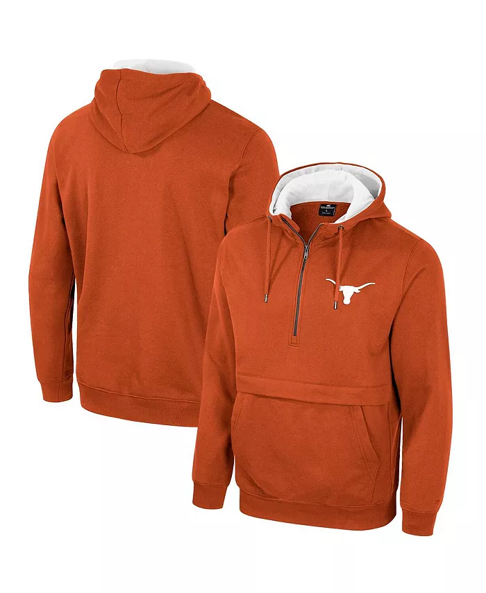 

Мужская худи с полузастежкой Burnt Orange Texas Longhorns Colosseum