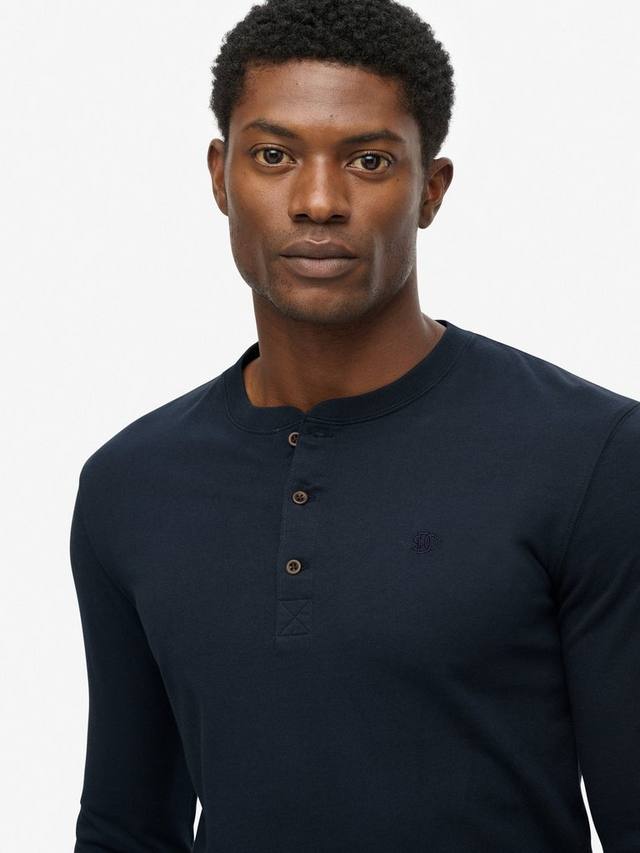Классическая базовая футболка Grandad Superdry, Eclipse Navy — фото 4