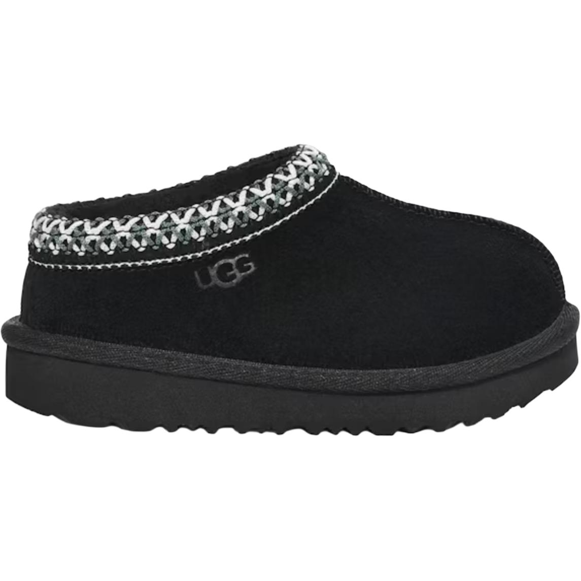 UGG TD Tasman II противоскользящие износостойкие низкие детские повседневные туфли Black для детей 3-7 лет — фото 3