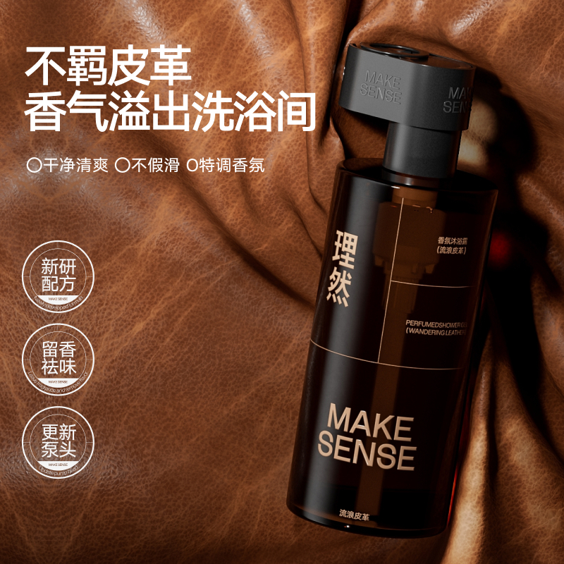 Мужской гель для душа с ароматом увлажняющий ирис мускус MAKE ESSENCE — фото 2