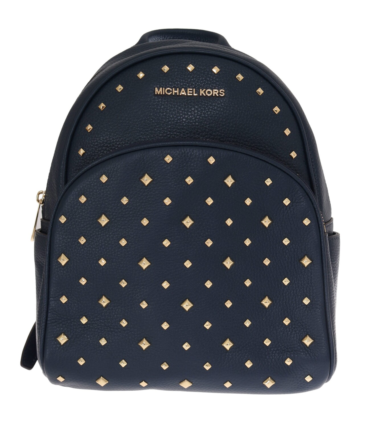 

Michael Kors синий кожаный рюкзак ABBEY Женская сумка, цвет Navy Blue