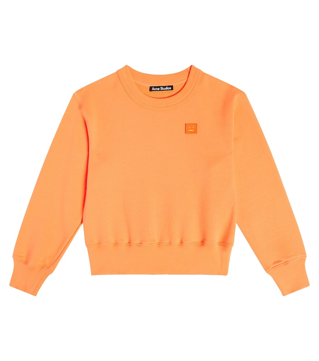 

Толстовка из хлопкового джерси с логотипом face Acne Studios Kids, апельсин, Оранжевый, Толстовка из хлопкового джерси с логотипом face Acne Studios Kids, апельсин