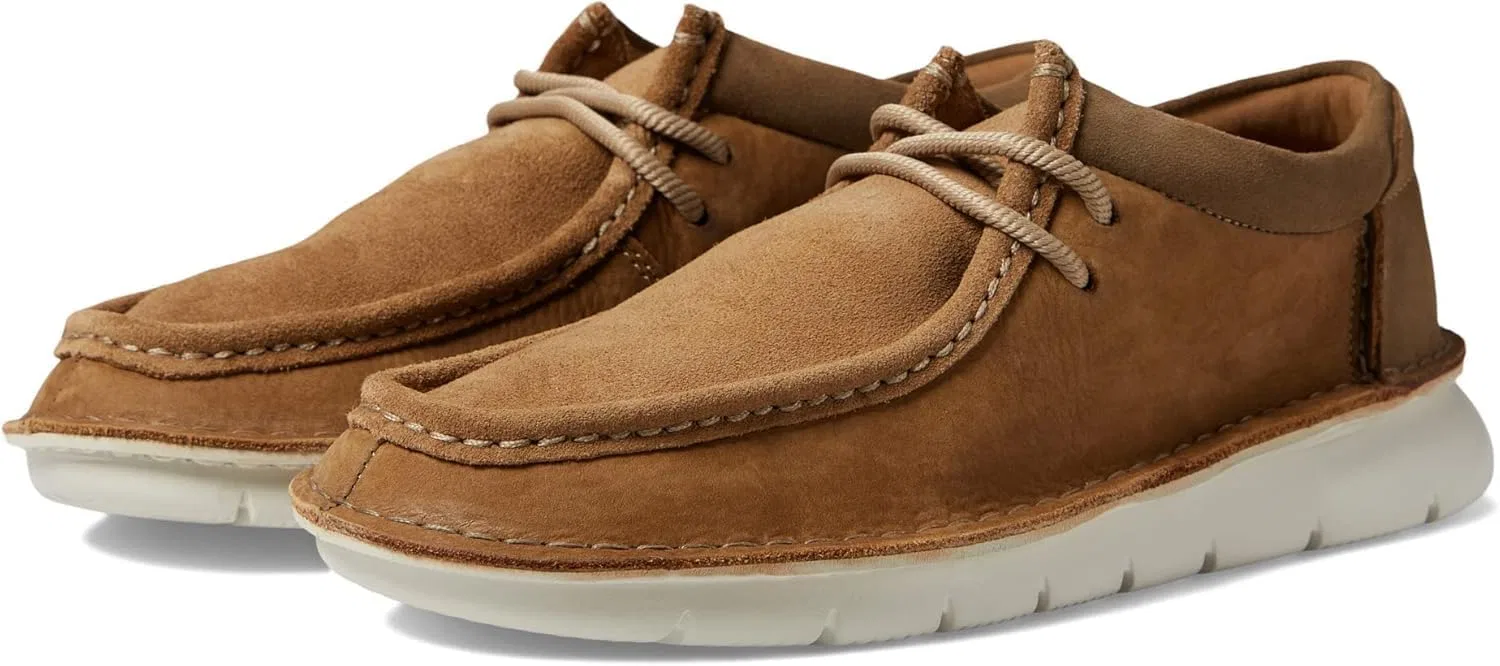 Мужские модные кроссовки Clarks Colehill из нубуковой кожи Easy, Dark Sand