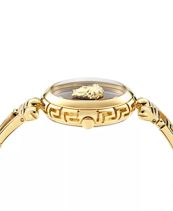 Женские наручные часы Swiss Medusa Jewel с позолоченным браслетом, 34 мм Versace — фото 2