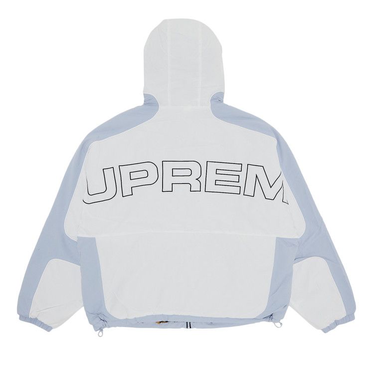 Спортивная куртка Supreme Faux Fur Reversible Hooded Track Jacket, White — фото 2