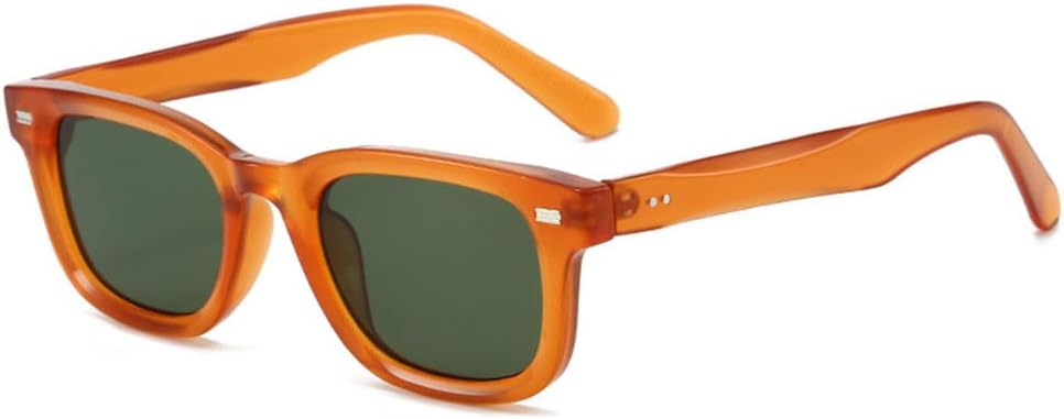 

Женские солнцезащитные очки конфетных цветов с заклепками, защита от ультрафиолета UV400, для занятий спортом на открытом воздухе, бега и езды на велосипеде generic, Orange Dark Green