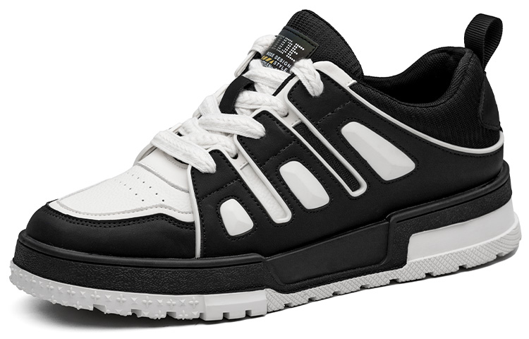 

SULEGAO Мужские черные низкие скейтерские ботинки для увеличения роста на 6 см, цвет Black (Height Increasing 6cm)