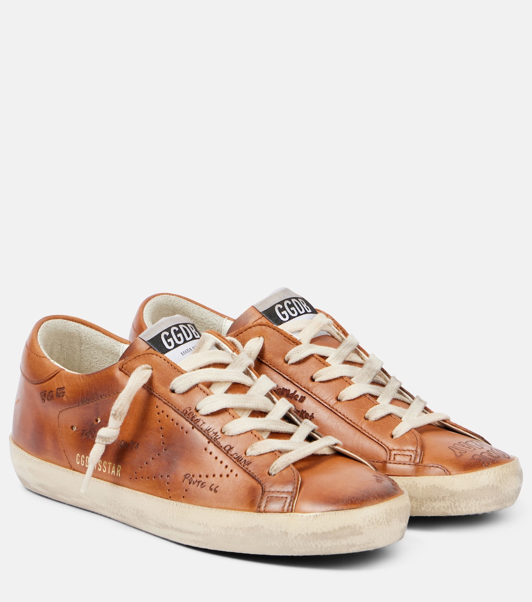 Кожаные кроссовки Super-Star Golden Goose, Cuoio