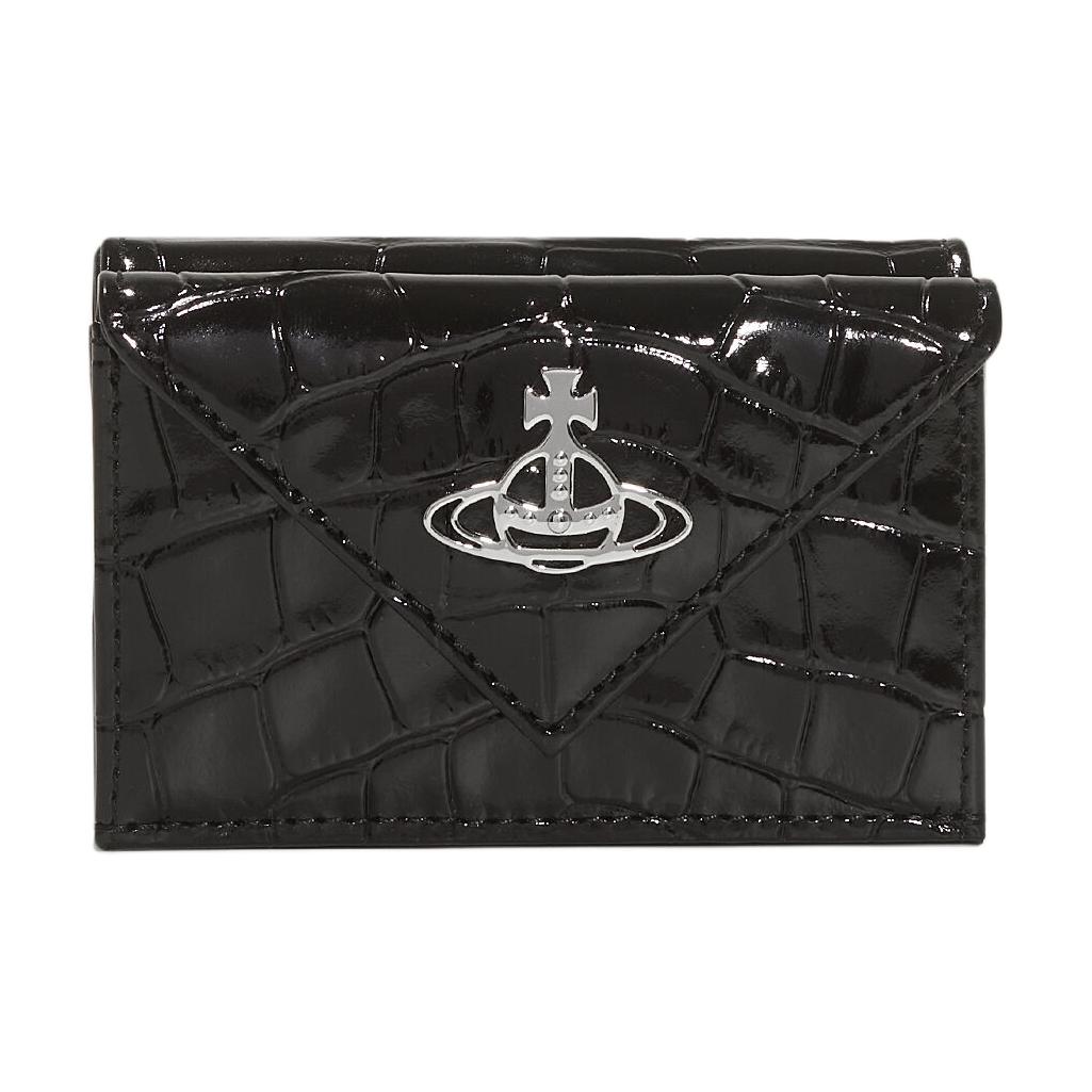 

Vivienne Westwood Крокодиловая кожа кошелек женский black