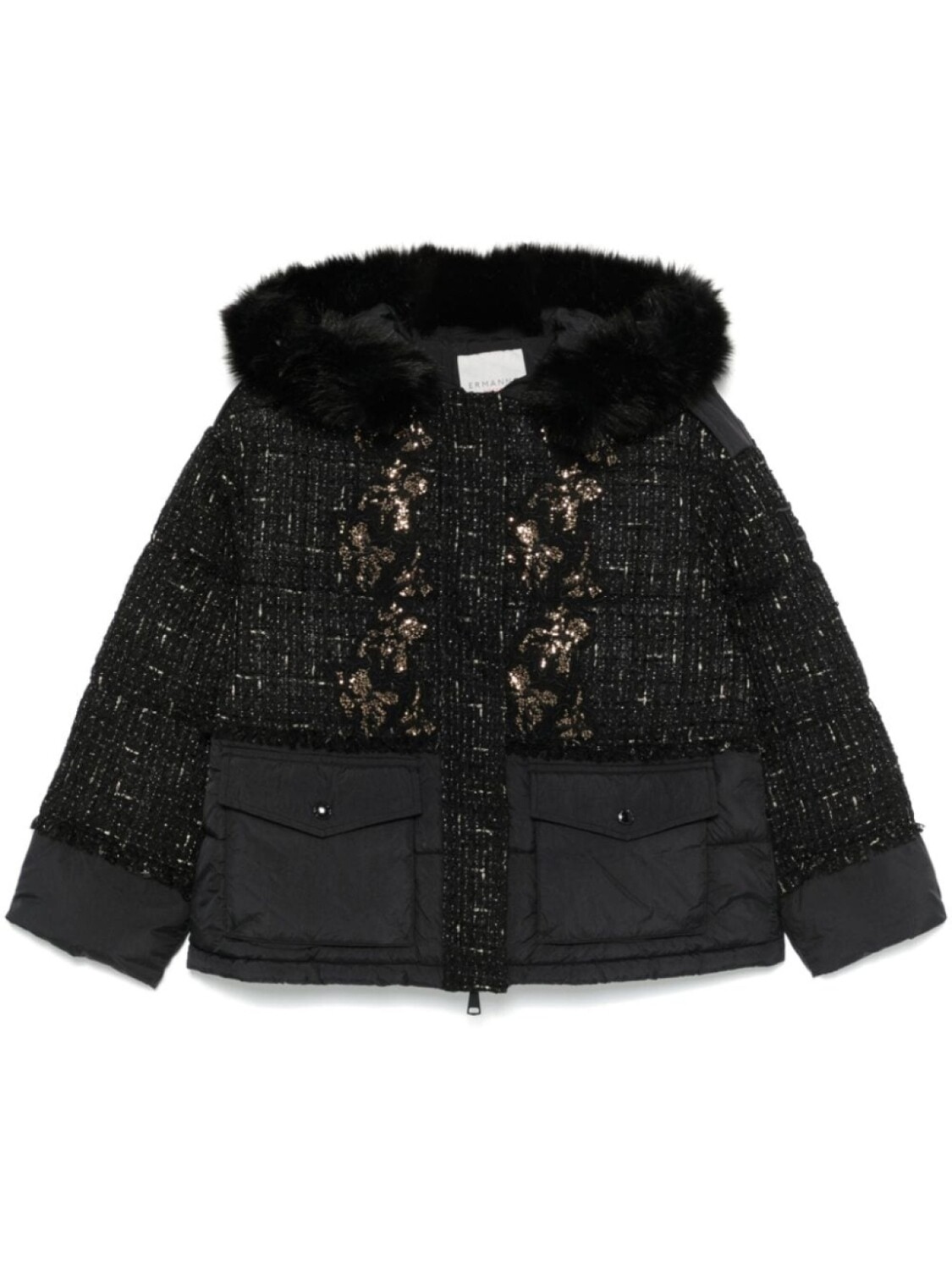 

ERMANNO FIRENZE куртка из букле, черный