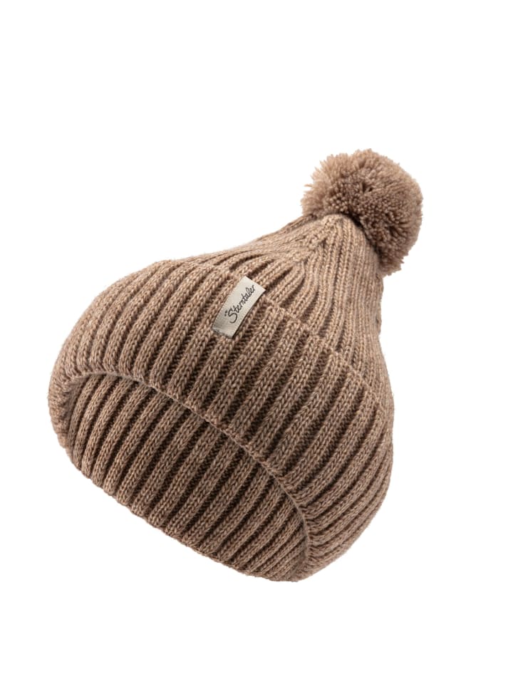 

Вязаная шапка Sterntaler, бежевый