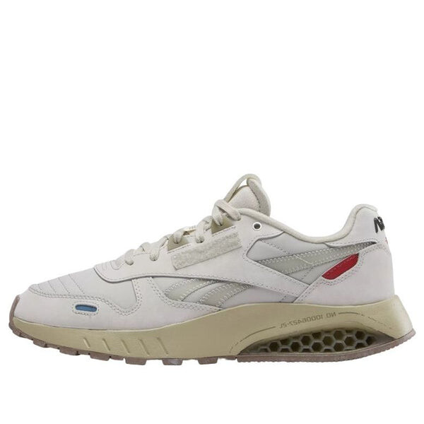 

Кроссовки x nasa classic leather hexalite 'grey red' Reebok, серый