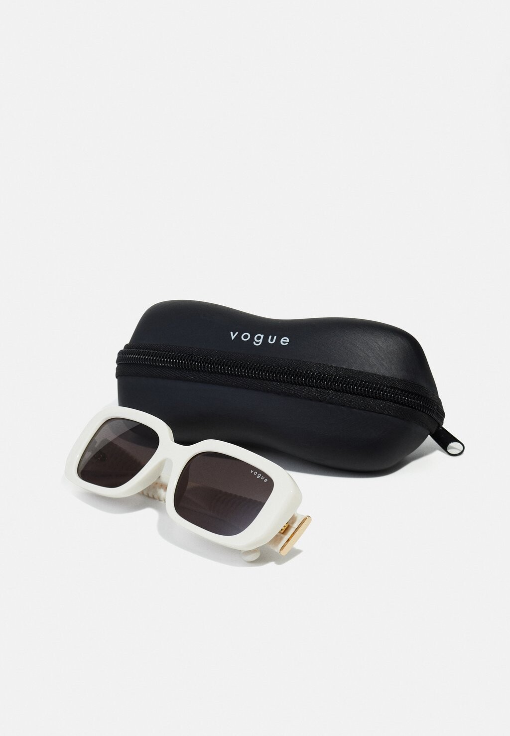 

Солнцезащитные очки VOGUE Eyewear, цвет слоновой кости/черный дым