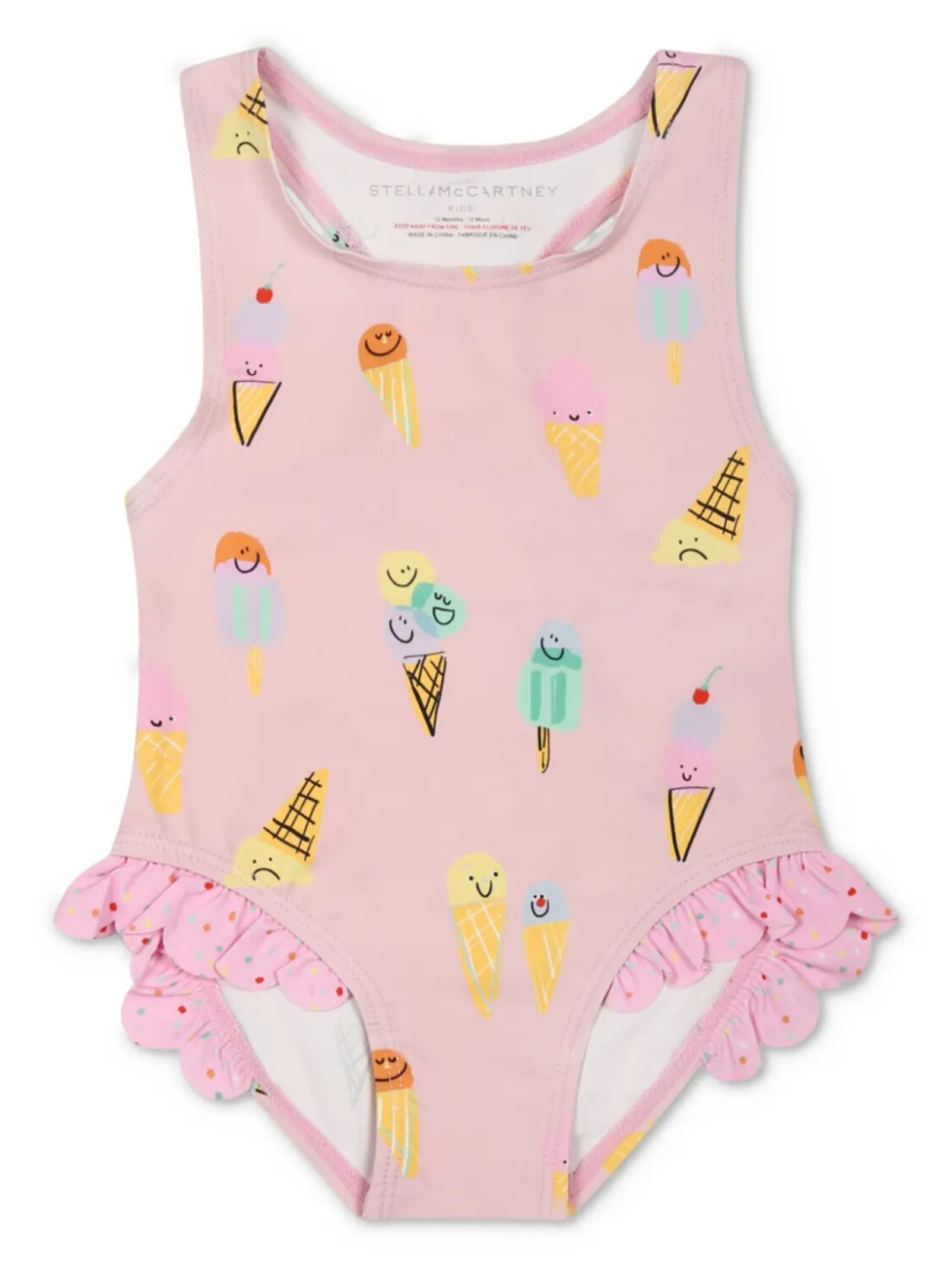 

Детский купальник Stella McCartney с принтом мороженого Stella McCartney Kids, розовый
