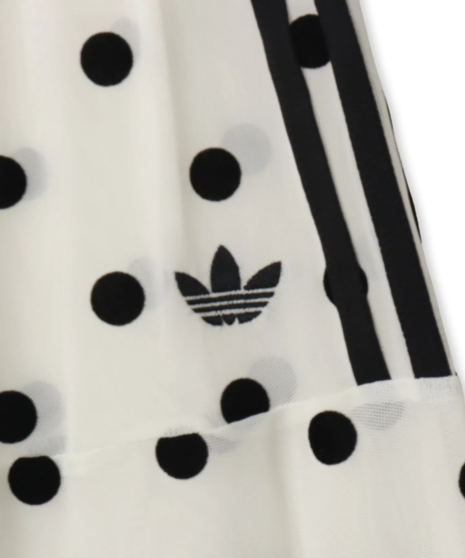 Женская юбка в горошек adidas SHEER POLKA DOTS белая — фото 3