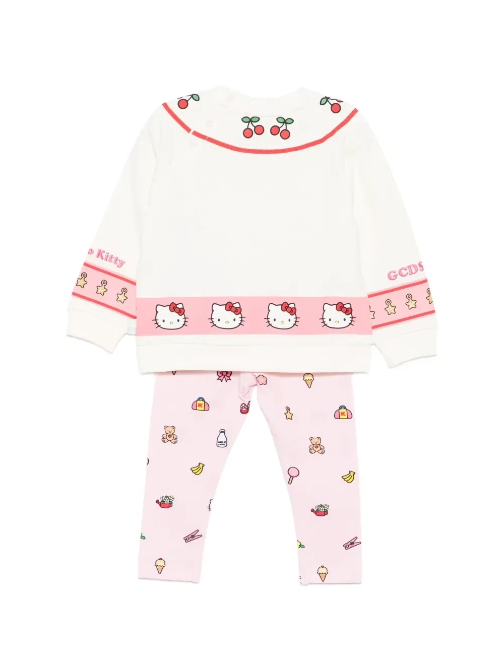 Комплект брюк с графическим принтом X Hello Kitty Gcds Kids, розовый — фото 2