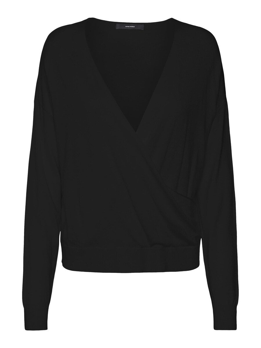 

Тонкий вязаный свитер VERO MODA Sweater SILKY, черный