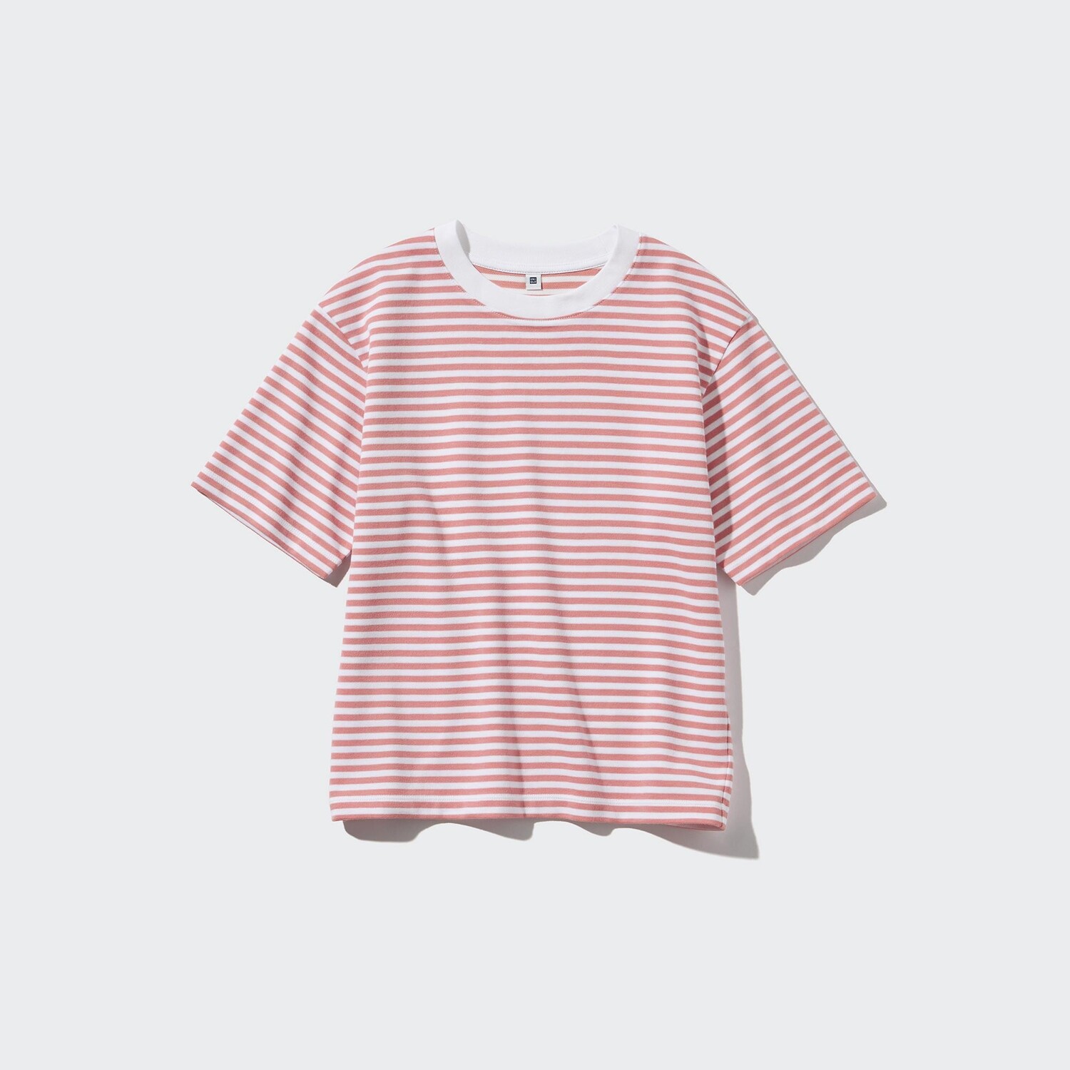 

Футболка UNIQLO AIRism с хлопковой каймой, розовый