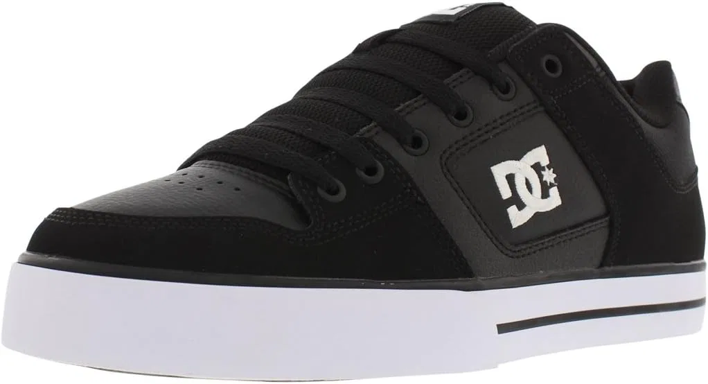 Кроссовки DC Shoes Herren Pure Low Top Lace Up Casual Shoe Sneaker Skate-Schuh, Black / White / Black