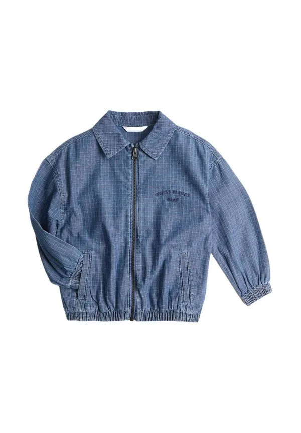 Джинсовая куртка из рипстопа Marks & Spencer, Med Blue Denim