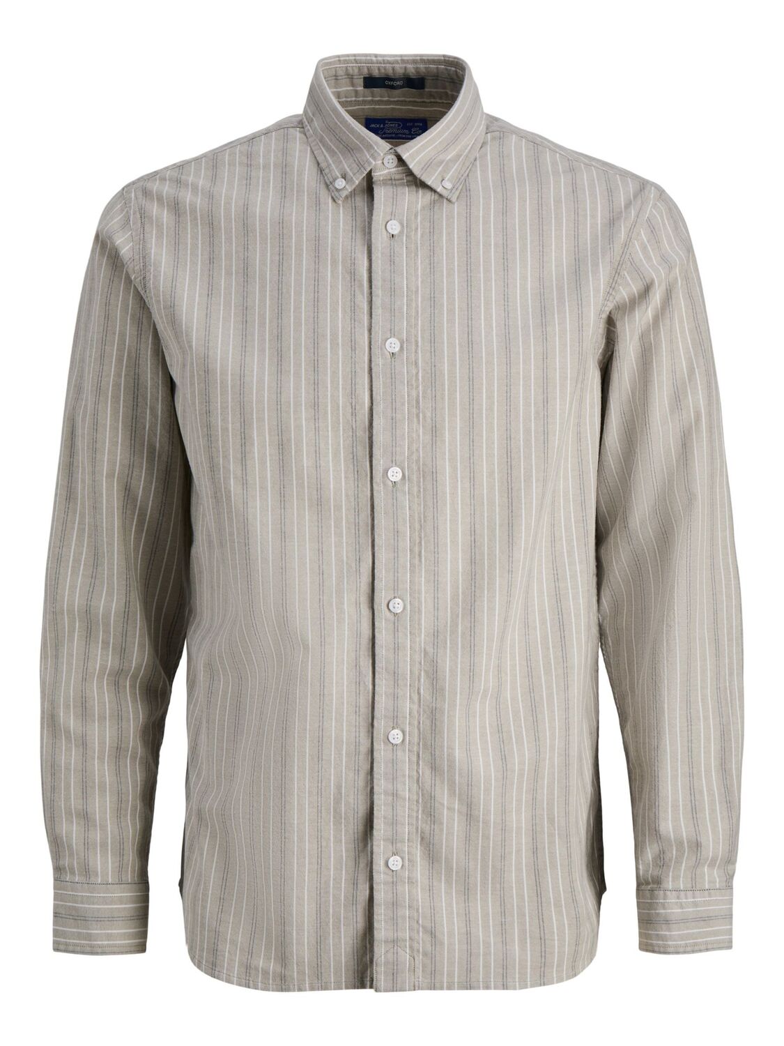 

JACK & JONES Рубашка на пуговицах Regular fit в сером цвете