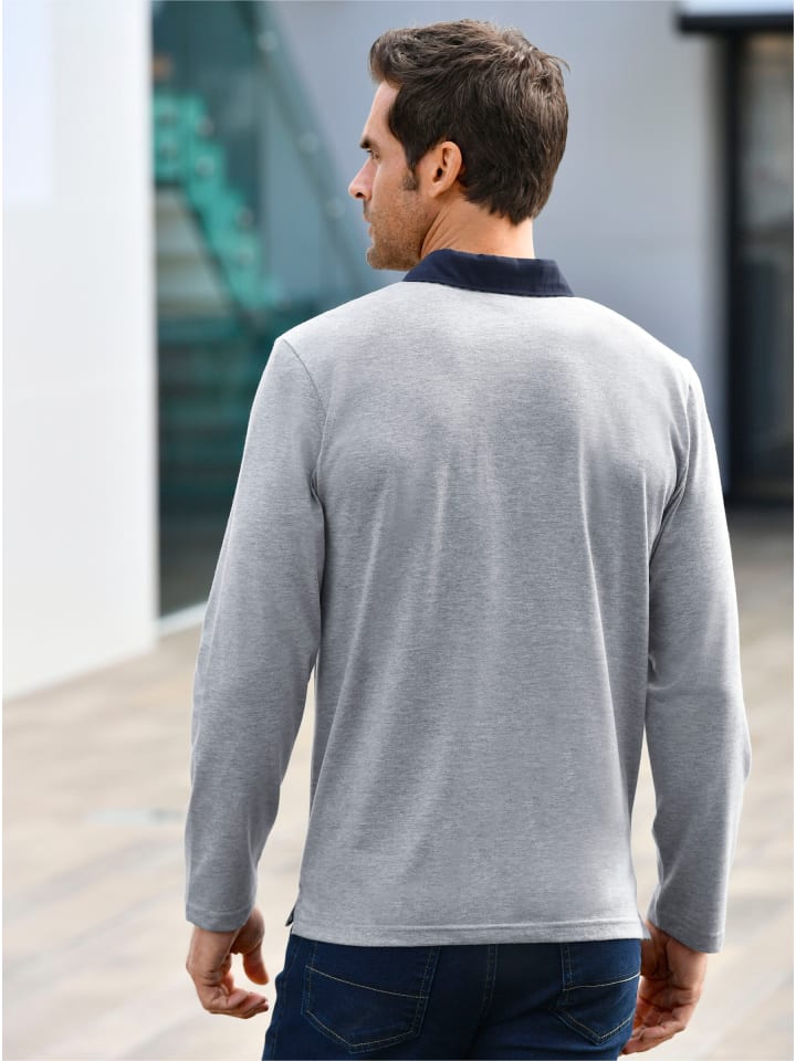 

Рубашка с длинными рукавами из светло-серого меланжа WITT WEIDEN