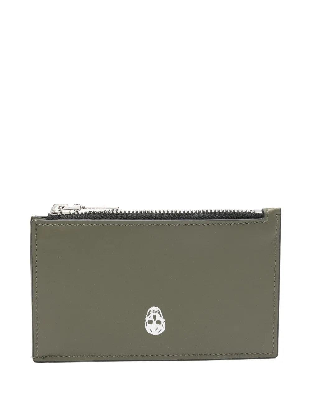 

Держатель для карт на молнии с черепом Alexander Mcqueen, зеленый