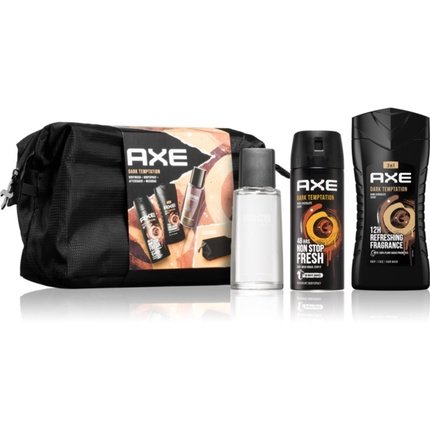 

Axe Dark Temptation гель для душа 250 мл, дезодорант 150 мл, средство после бритья 100 мл Axe/Lynx