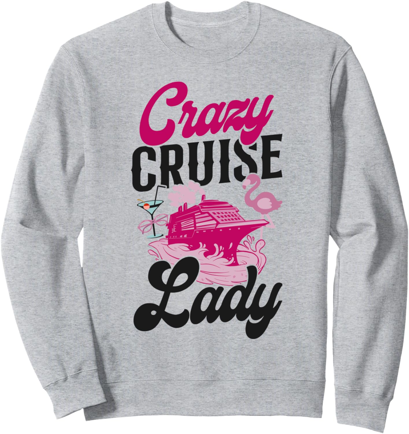 

Толстовка Cruise Ship Vacation Girl Crazy Cruise Lady Cruise Trip Friends Buddies Vacation Cruising Hd0, серый