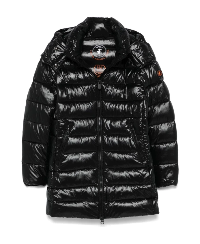 

Ветрозащитная нейлоновая куртка со съемным капюшоном Save The Duck, черный