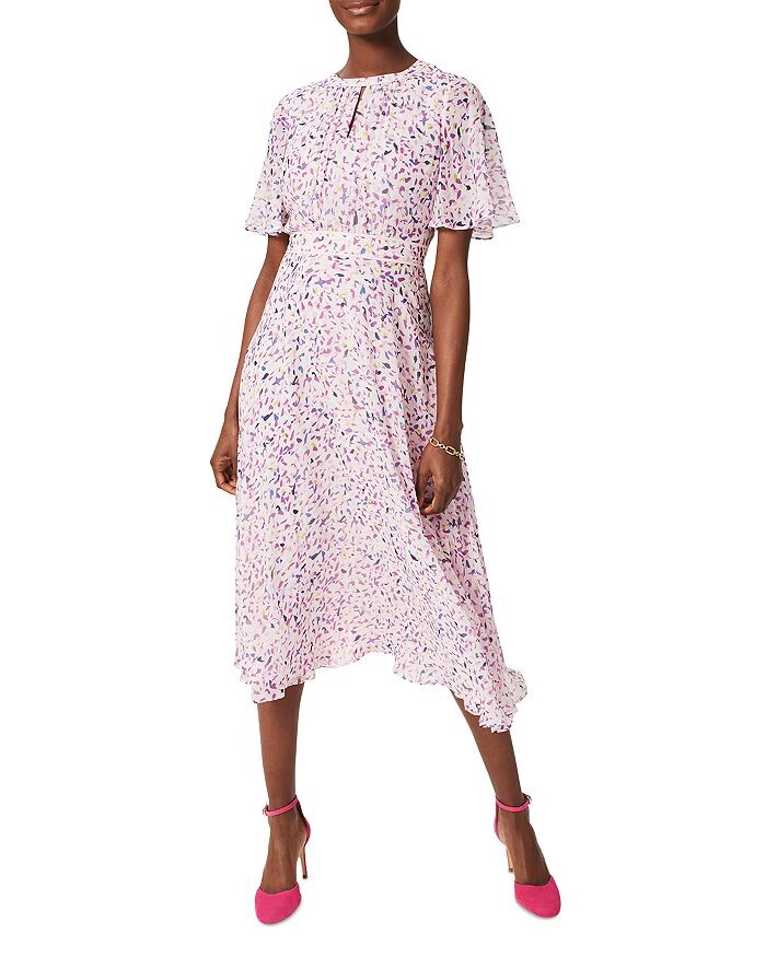 

HOBBS LONDON Платье Lisette с каплевидным вырезом и конфетти, розовый