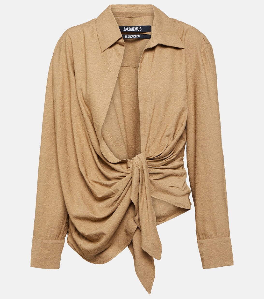 

Рубашка La Chemise Bahia с завязками JACQUEMUS, бежевый