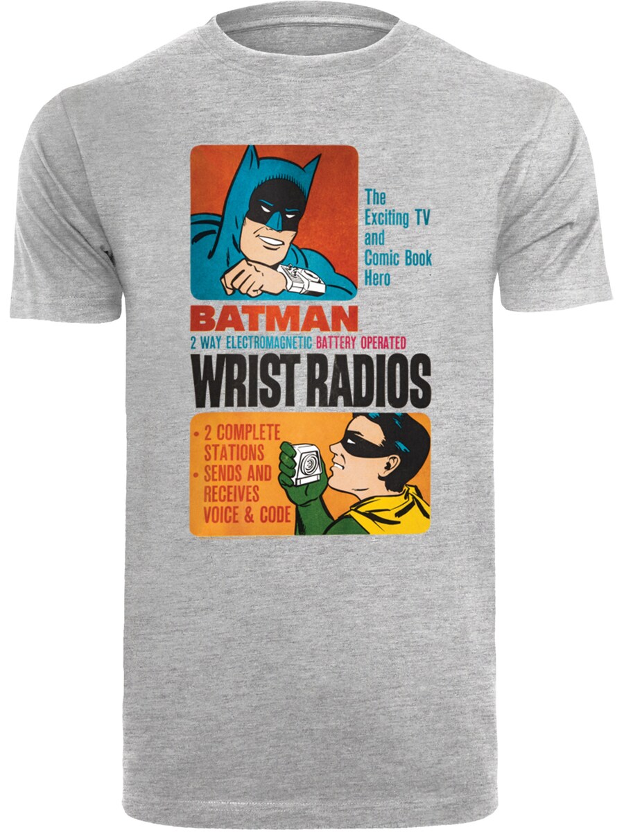 

Рубашка F4NT4STIC DC Comics Batman TV Series Wrist Radios, пятнистый серый