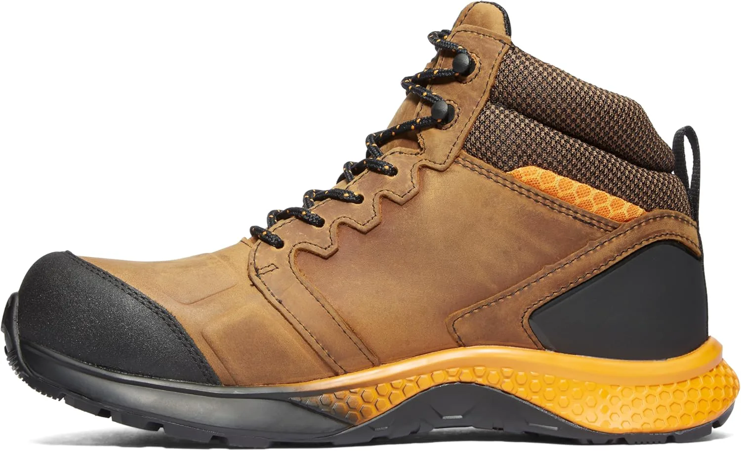 

Рабочие ботинки Timberland PRO для мужчин Reaxion Athletic Hiker с водонепроницаемым композитным носком, коричневый/оранжевый