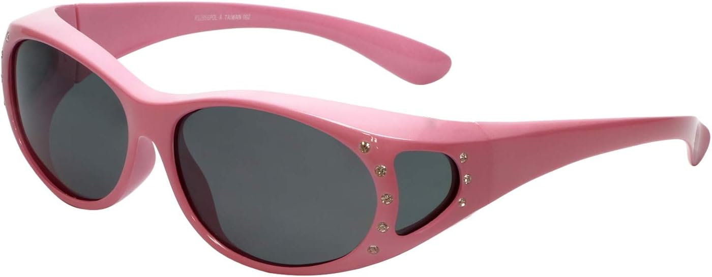 

Солнцезащитные очки Calabria 2866 с поляризацией, надеваются поверх очков с диоптриями, подходят для мужчин и женщин, имеют обтекаемую форму и защищают от УФ-излучения, Pink W/Rhinestones