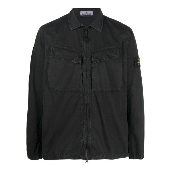 

Куртка overshirt 'black' Stone Island, черный