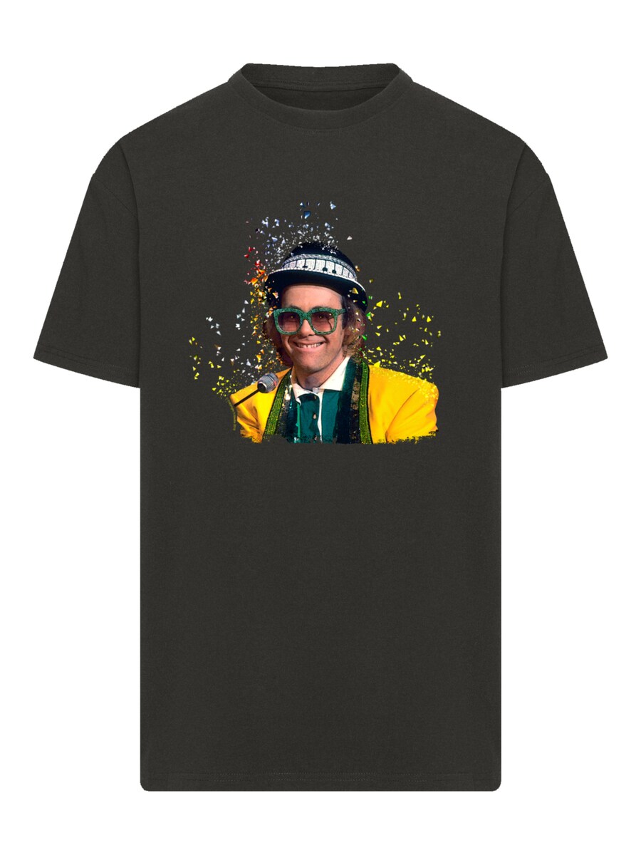 

Рубашка F4NT4STIC TV Times Elton John At The Piano 1977, черный