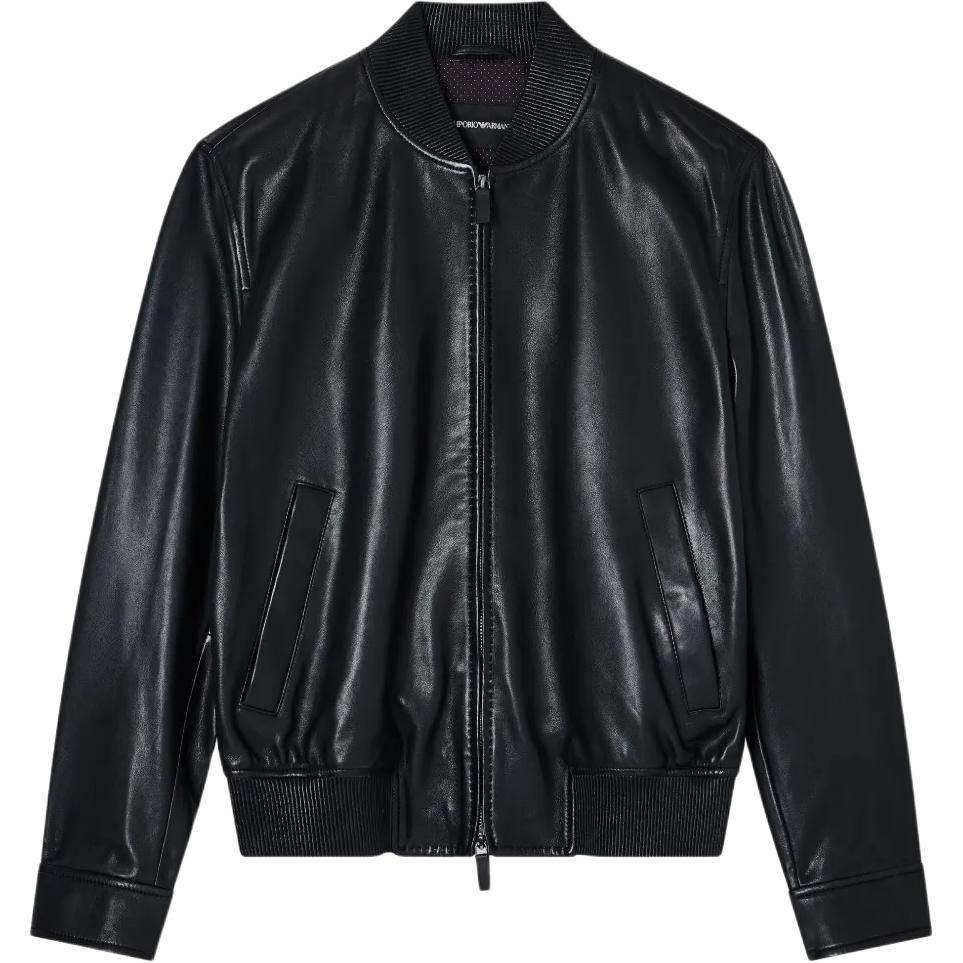 

Куртка Blouson In Aniline Nappa Lambskin EMPORIO ARMANI, черный