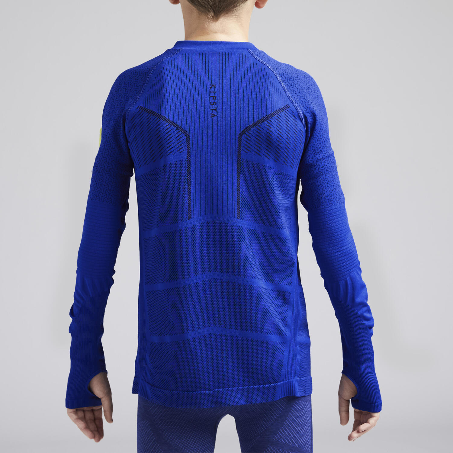 Мужская футбольная тренировочная футболка с длинным рукавом Keepdry 500 Kipsta — фото 4