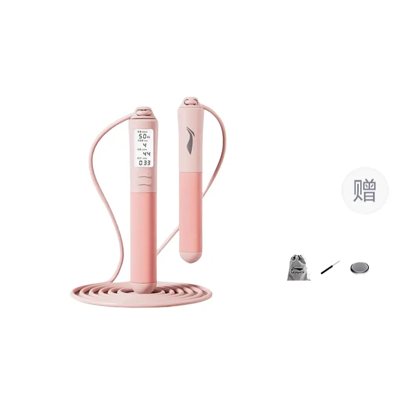 

Материал ручек скакалка abs материал шнура, пвх стальная проволока для подростков 2,8 м LINING, розовый