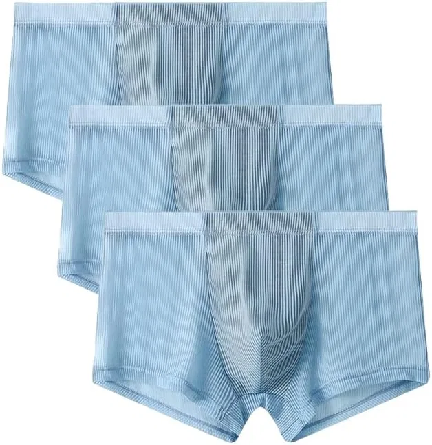 Боксеры дышащий Ice Silk Blue 2-pc3