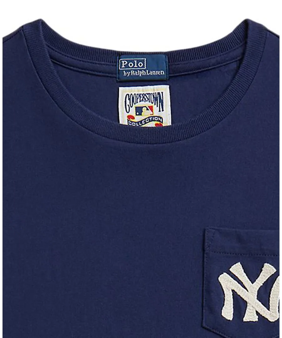 Детская футболка с круглым вырезом Yankees (8-20 лет) Polo Ralph Lauren, темно-cobalt — фото 3