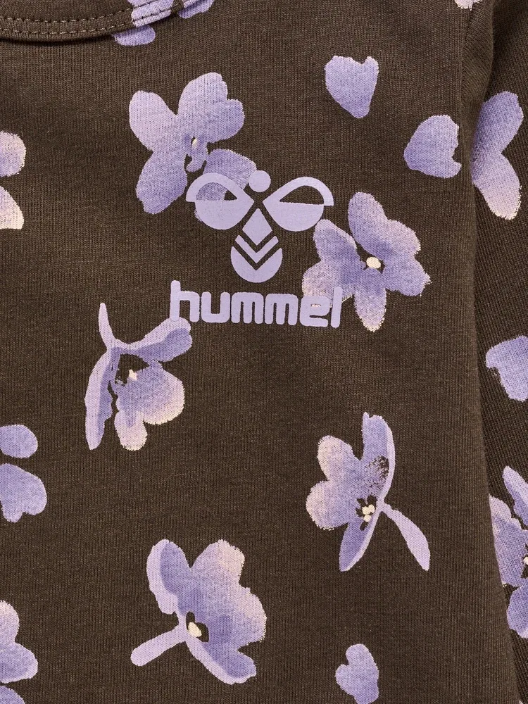 Боди для малышей длинным рукавом Hummel, коричневый — фото 3